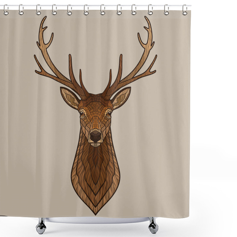 Personality  Deer Head Shower Curtains