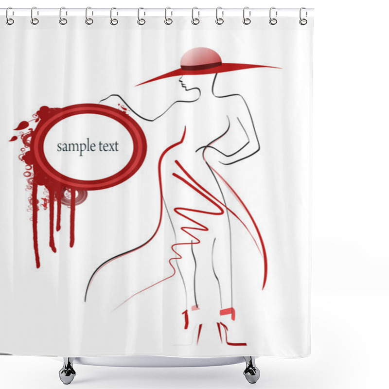 Personality  Fashion Woman Shower Curtains