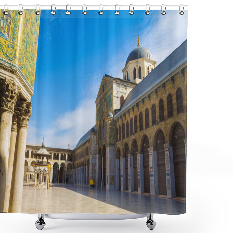 Personality  Exterior Of Omayad Mosque In Ancient City Of Damascus (Syrian Arab Republic) After War Ended In 15.02.2020 Shower Curtains