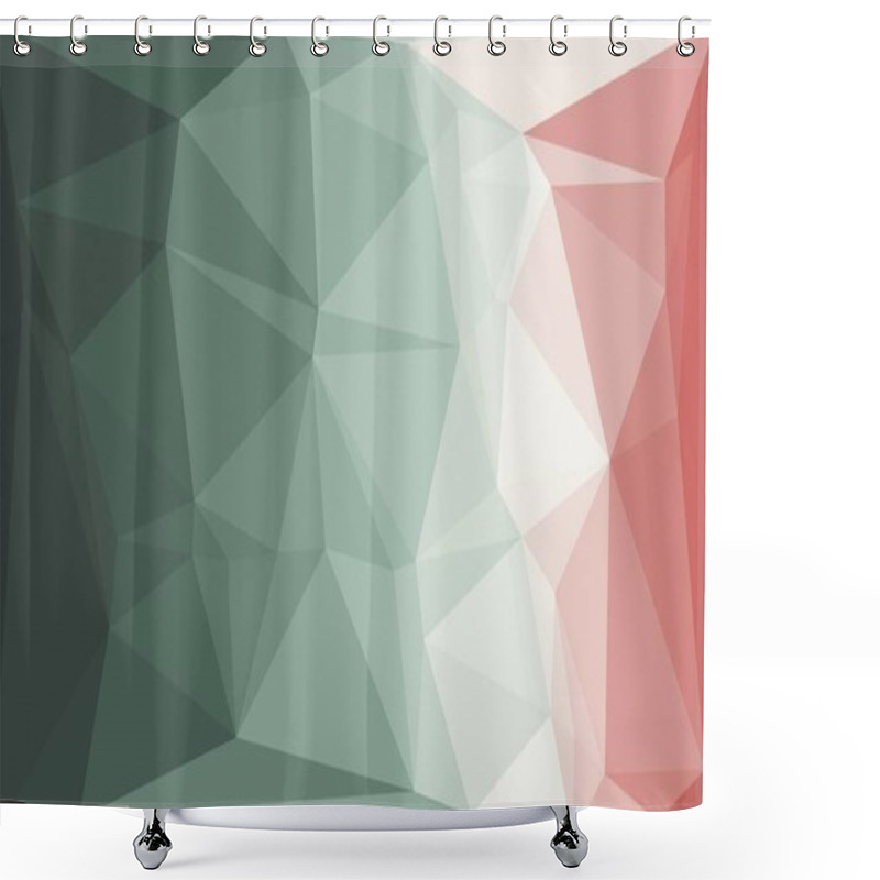 Personality  Creative Prismatic Background With Polygonal Pattern Shower Curtains