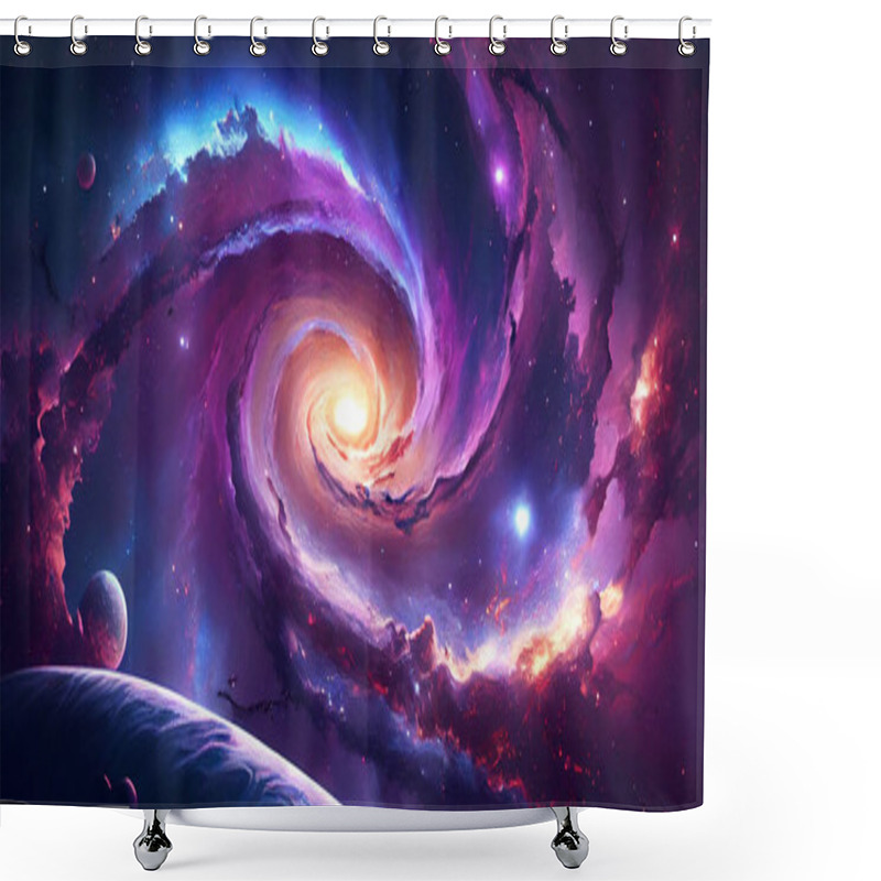 Personality  Deep Space Star Field. Universe With Stars And Galaxies. Elements Of This Image Furnished By Nasa Shower Curtains