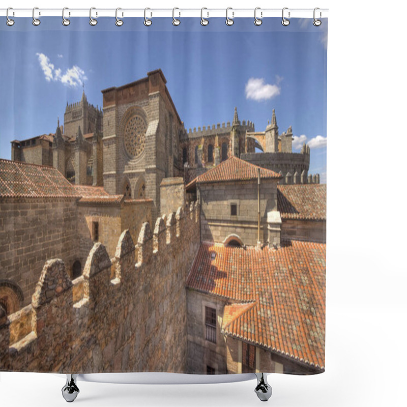 Personality  Ancient City Walls Of Avila, Spain Shower Curtains