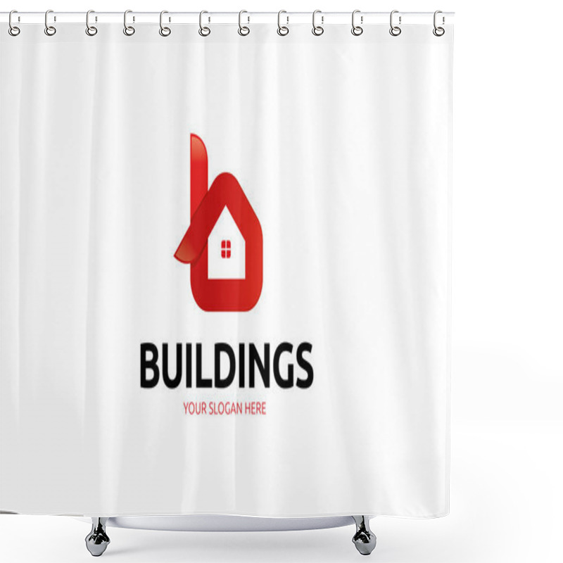 Personality  Buildings Logo Shower Curtains