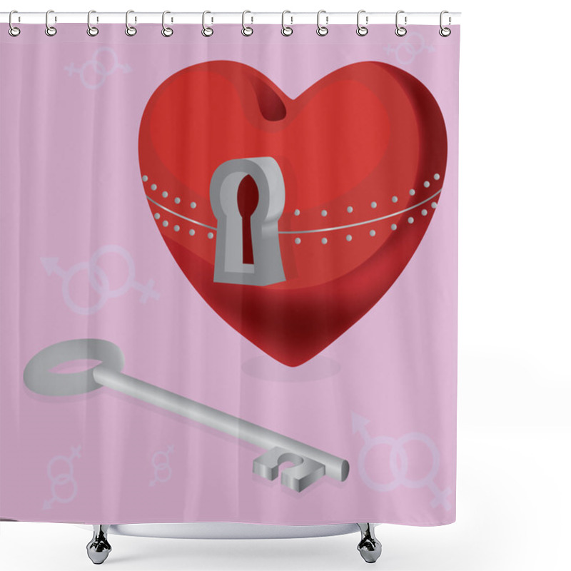 Personality  Heart With A Secret Shower Curtains