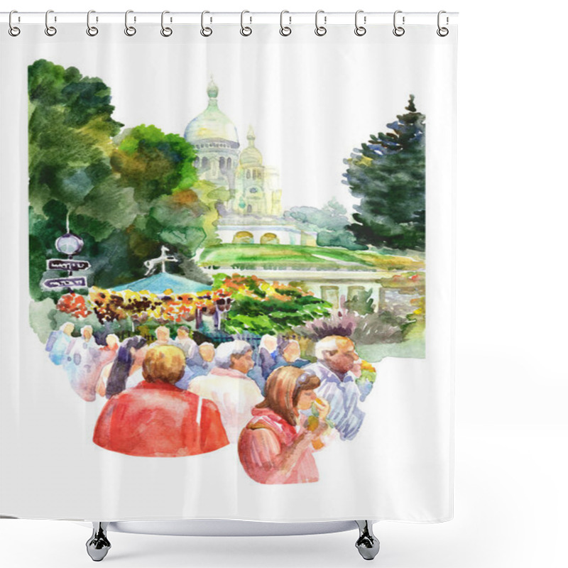 Personality  Paris City Landscape Shower Curtains