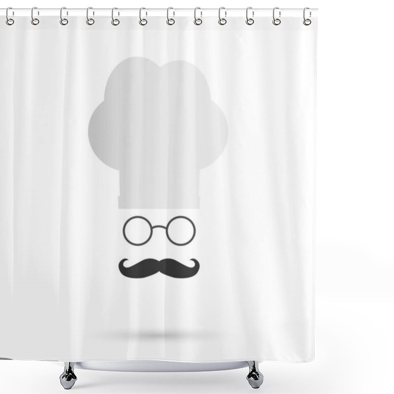 Personality  Chef Illustration Shower Curtains