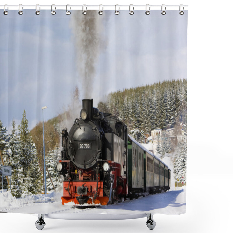 Personality  Steam Train, Germany Shower Curtains