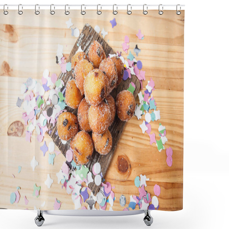 Personality  Italian Carnival Cakes. Shower Curtains