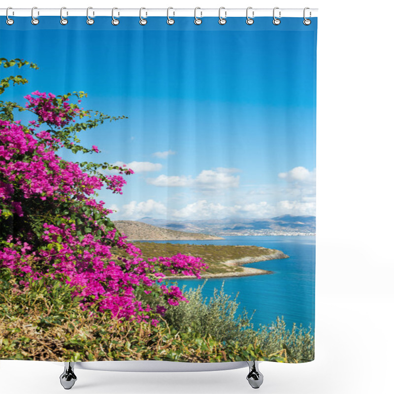 Personality  View Of The Mirabello Bay Shower Curtains