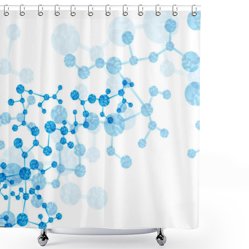 Personality  Dna Molecule, Abstract Background Shower Curtains