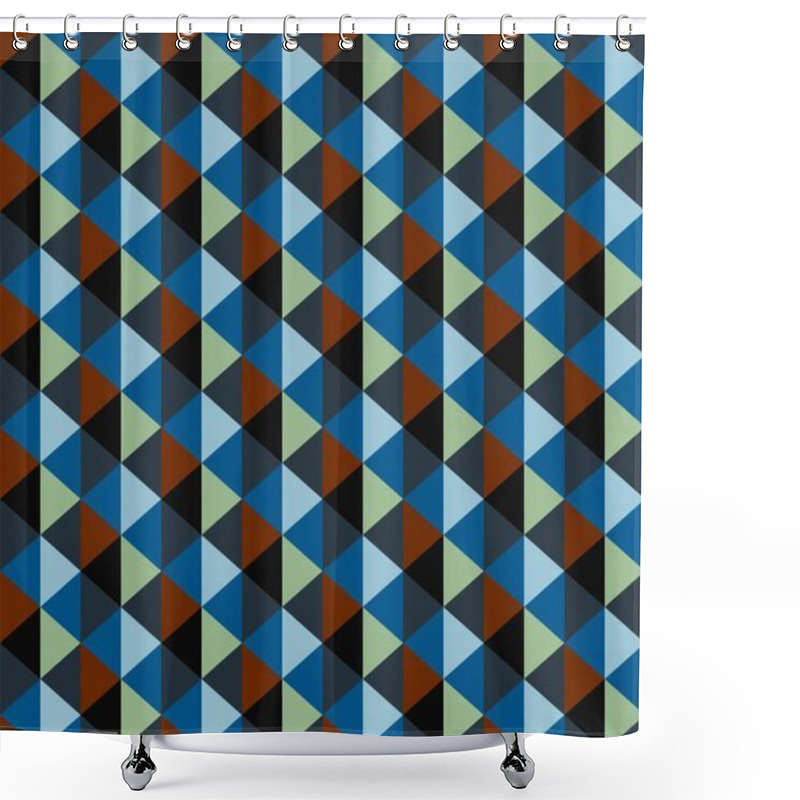 Personality  Abstract Creative Background With Repeated Shapes Shower Curtains