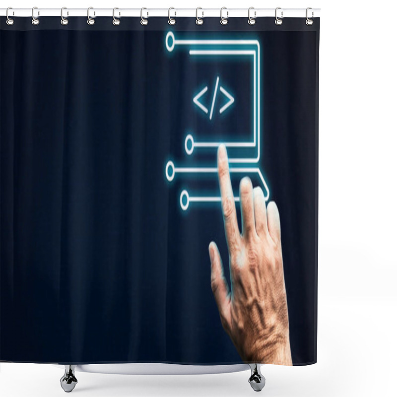 Personality  Digital Transformation Refers To The Integration Of Digital Technologies Into All Areas Of A Business, Fundamentally Changing How Organizations Operate And Deliver Value To Customers Shower Curtains