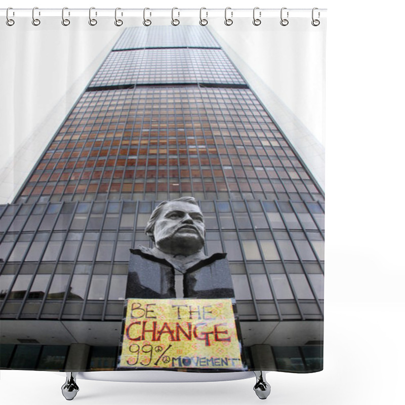 Personality  99% Movement And The Montreal Stock Exchange Tower Shower Curtains