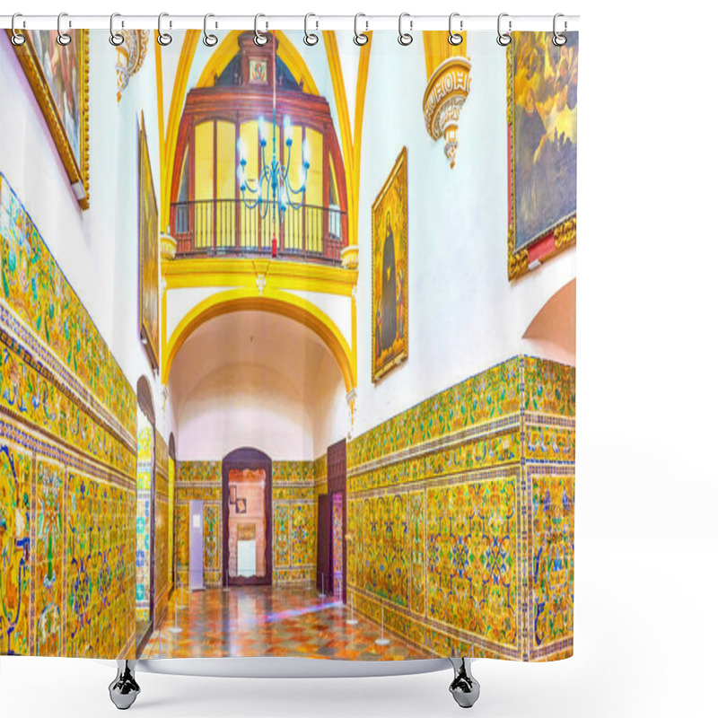 Personality  The Large Halls In Don Pedro Palace In Alcazar Complex In Sevill Shower Curtains