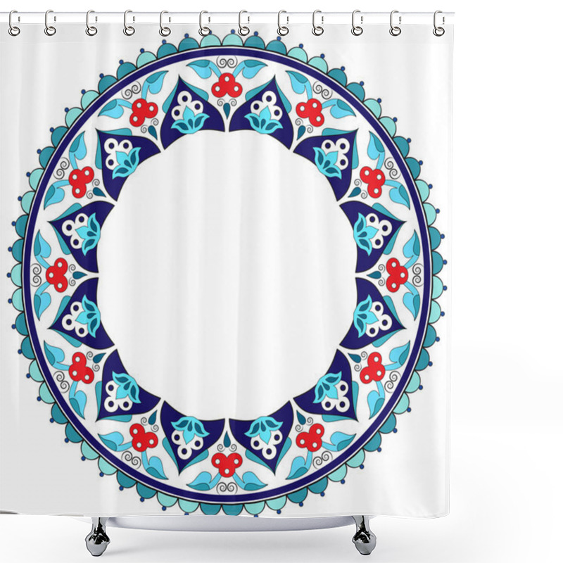 Personality  Antique Ottoman Borders And Frames Series Seventeen Shower Curtains