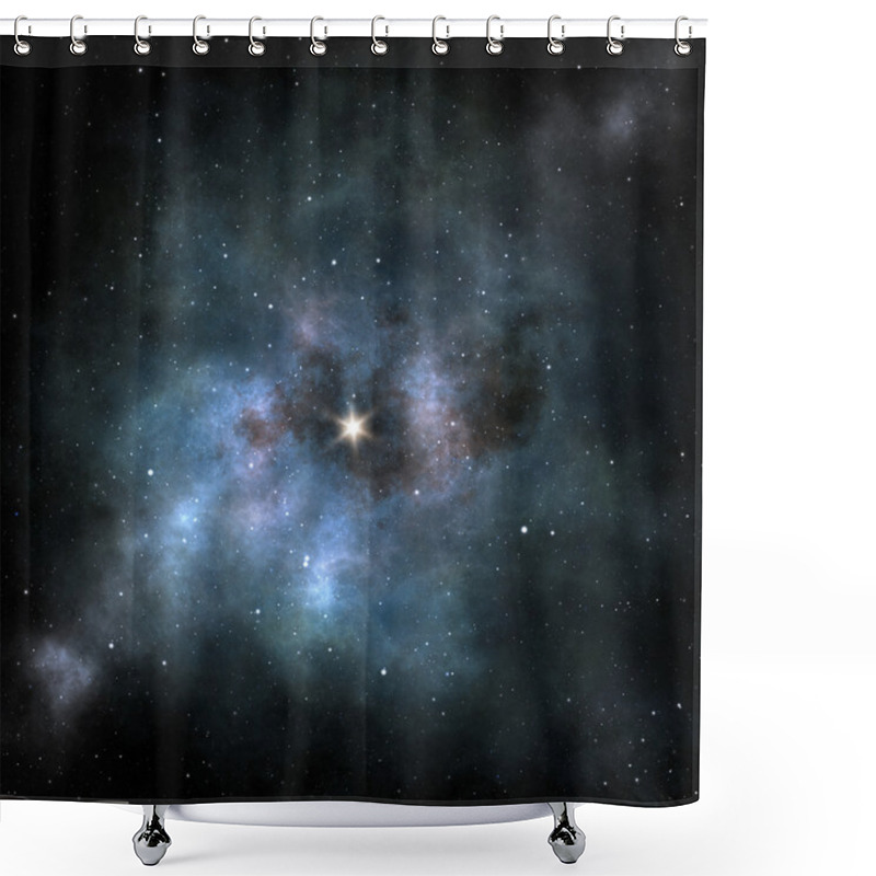 Personality  Stars Nebula Shower Curtains