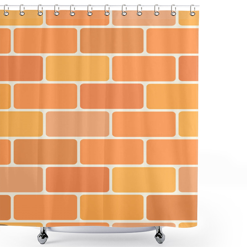 Personality  Brick Wall Vector Shower Curtains