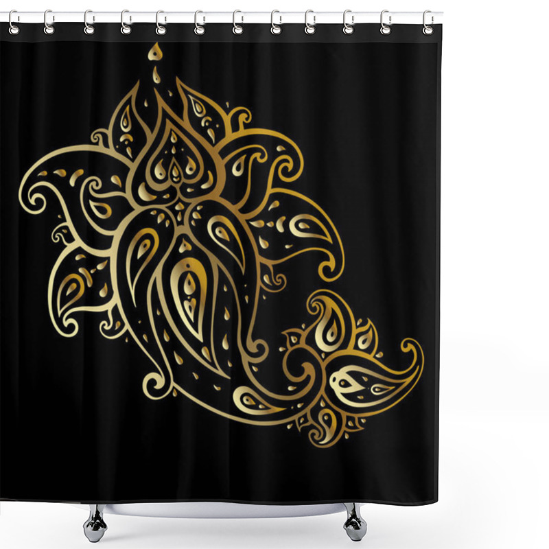 Personality  Paisley Background. Hand Drawn Ornament. Shower Curtains