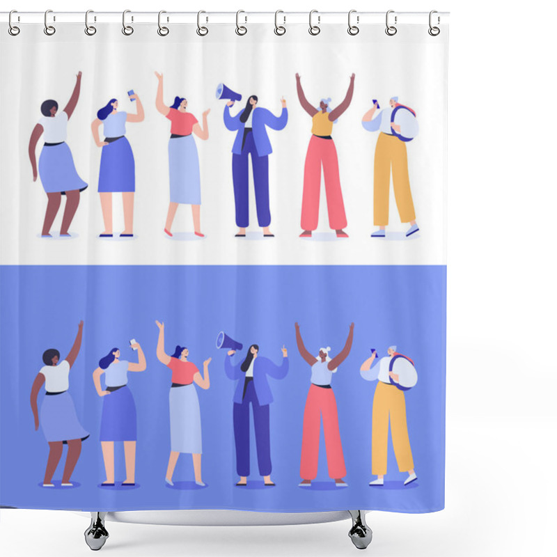 Personality  Business People Isometric Vector Set. Join Our Team. Creative Team Characters. Discussion People. Team Thinking And Talking. Isometric Vector Characters. Shower Curtains