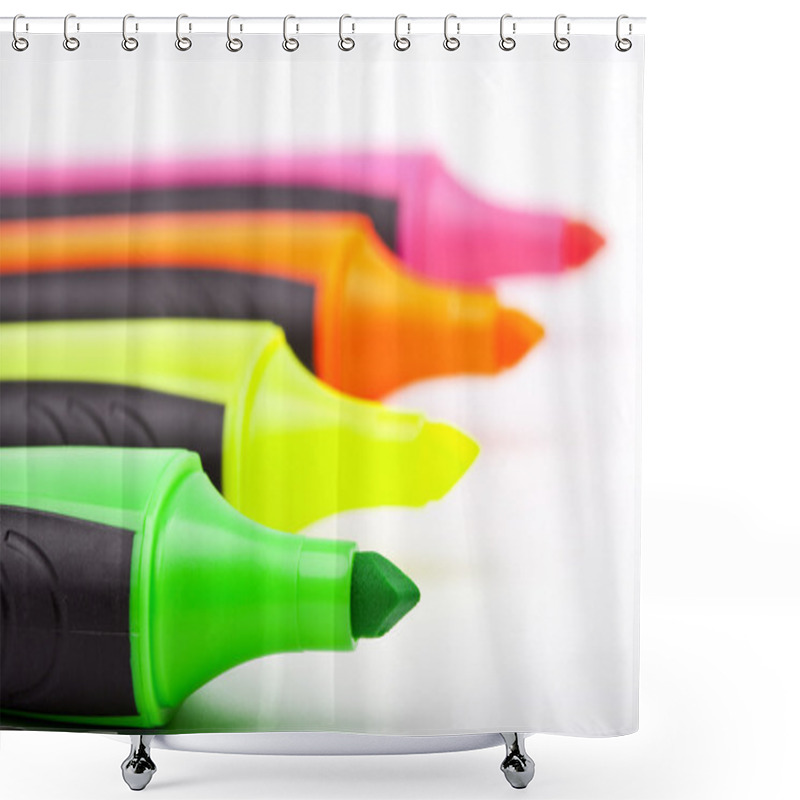 Personality  Highlighter Pens Shower Curtains