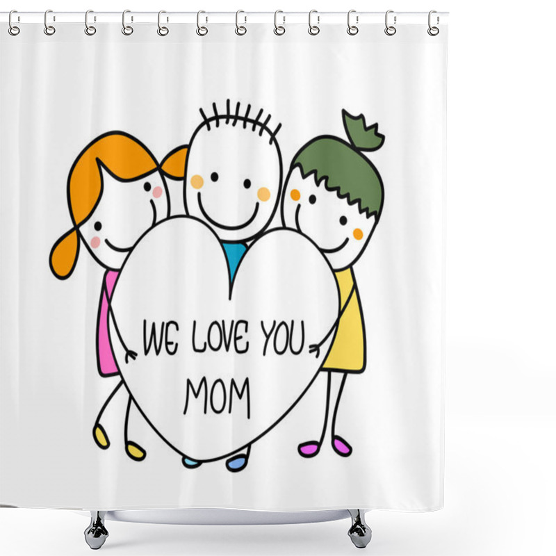 Personality  Happy Mothers Day Shower Curtains