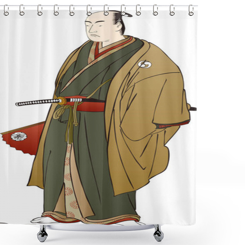 Personality   Ukiyoe Samurai 7 Shower Curtains