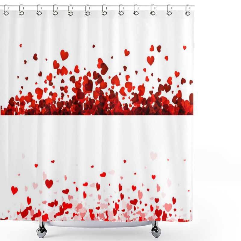 Personality  Valentines Day Banners Set Shower Curtains