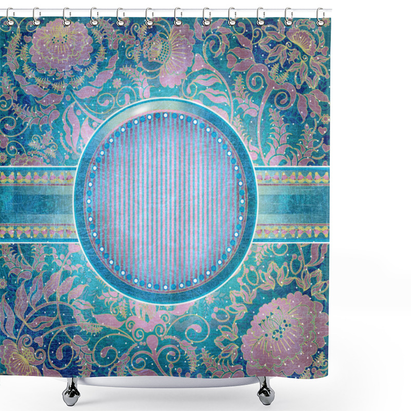 Personality  Light Green Postcard  Shower Curtains