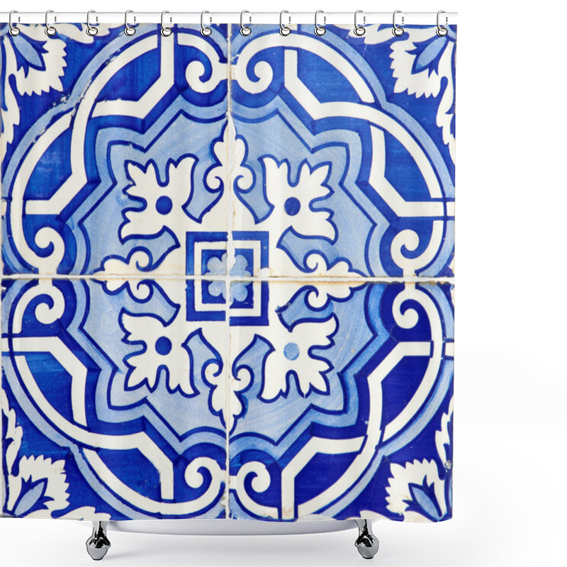 Personality  Old Traditional Portuguese Azulejos Shower Curtains