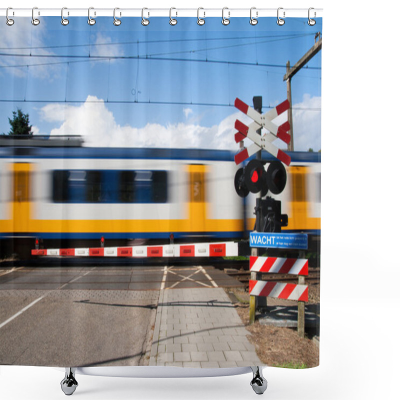 Personality  Railway Crossing Shower Curtains