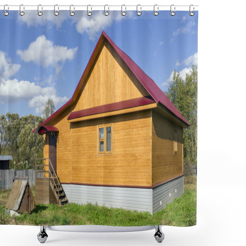 Personality  Rural Rustic Wooden House Shower Curtains