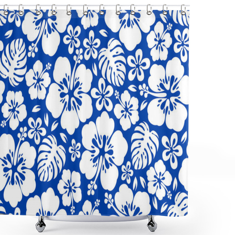 Personality  Hibiscus Hawaii Seamless Pattern, Fashion Background. Shower Curtains