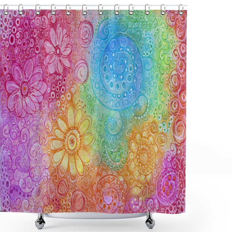 Personality  Abstract Pattern Background Shower Curtains