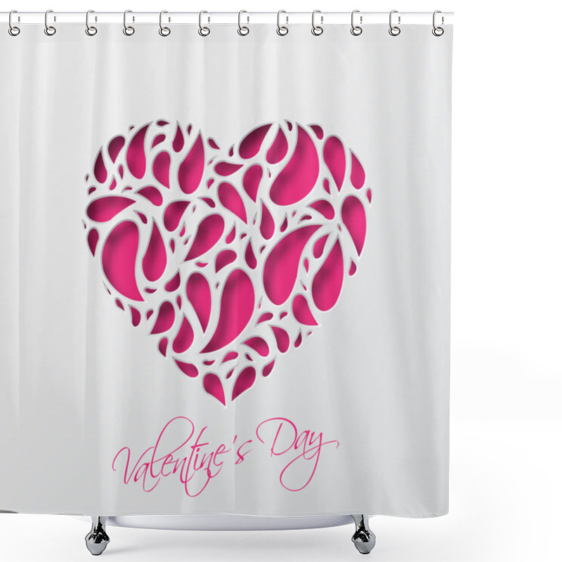 Personality  Happy Valentines Day Shower Curtains