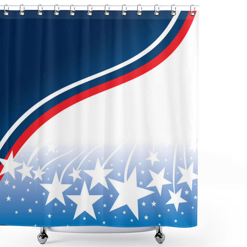 Personality  United States Patriotic Design Shower Curtains