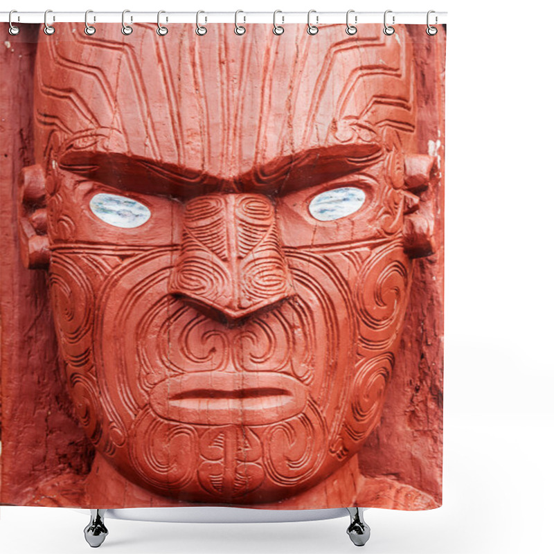 Personality  Maori Carving Shower Curtains