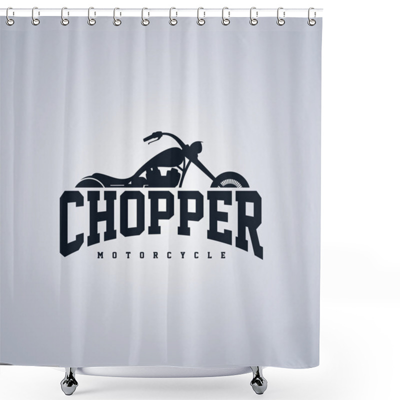 Personality  Motorcycle - Chopper Bike Shower Curtains