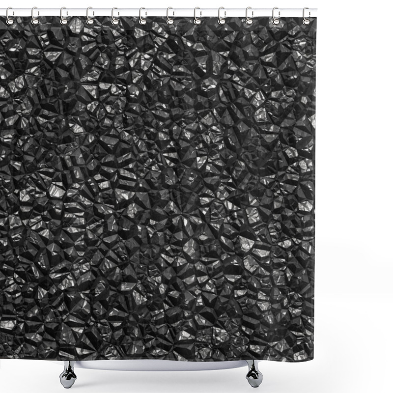 Personality  Seamless Black Coal Background Shower Curtains