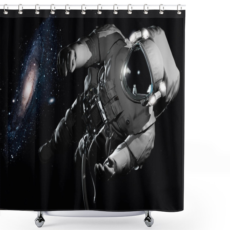 Personality  The Astronaut In Outer Space Shower Curtains