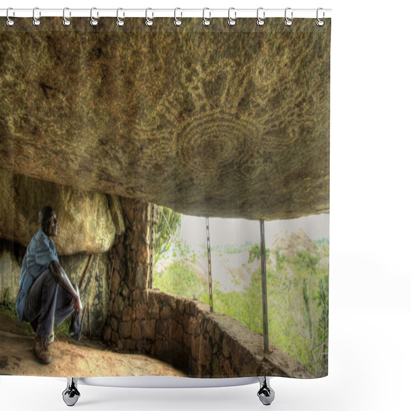 Personality  Nyero Rock Caves - Uganda, Africa Shower Curtains