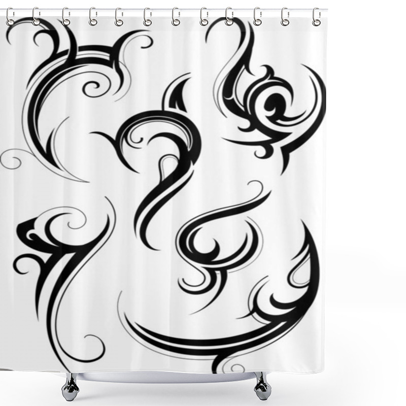 Personality  Tribal Tattoo Shower Curtains