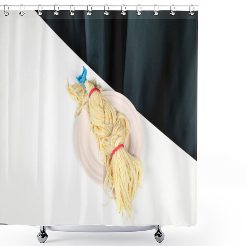 Personality  Curtain And Spaghetti Braid  Shower Curtains