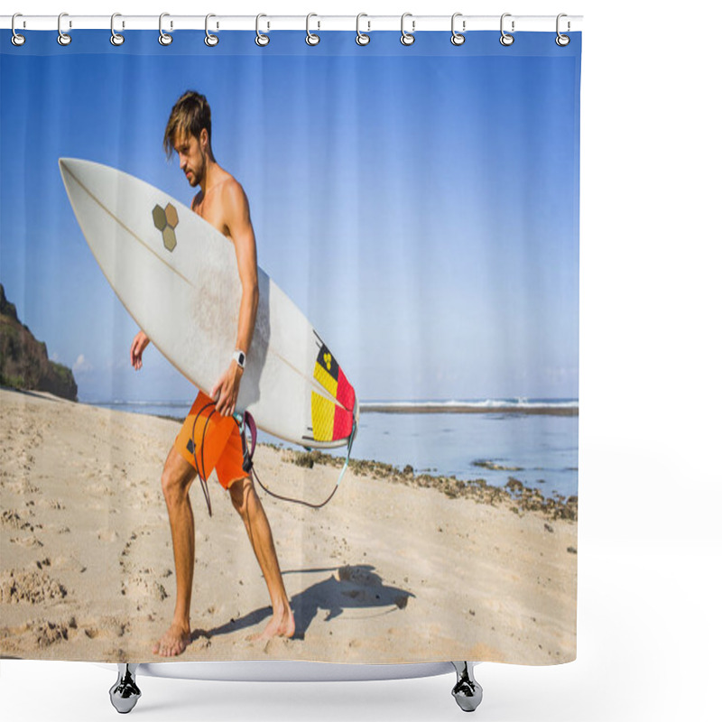 Personality  Surfboard Shower Curtains