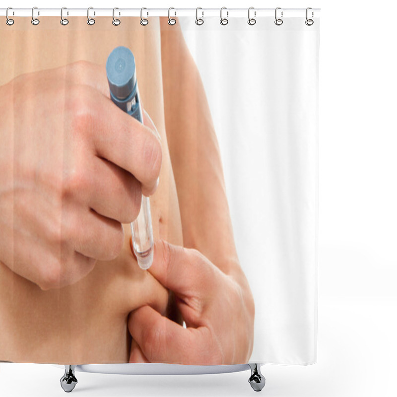 Personality  Diabetes Insulin Injection Shower Curtains