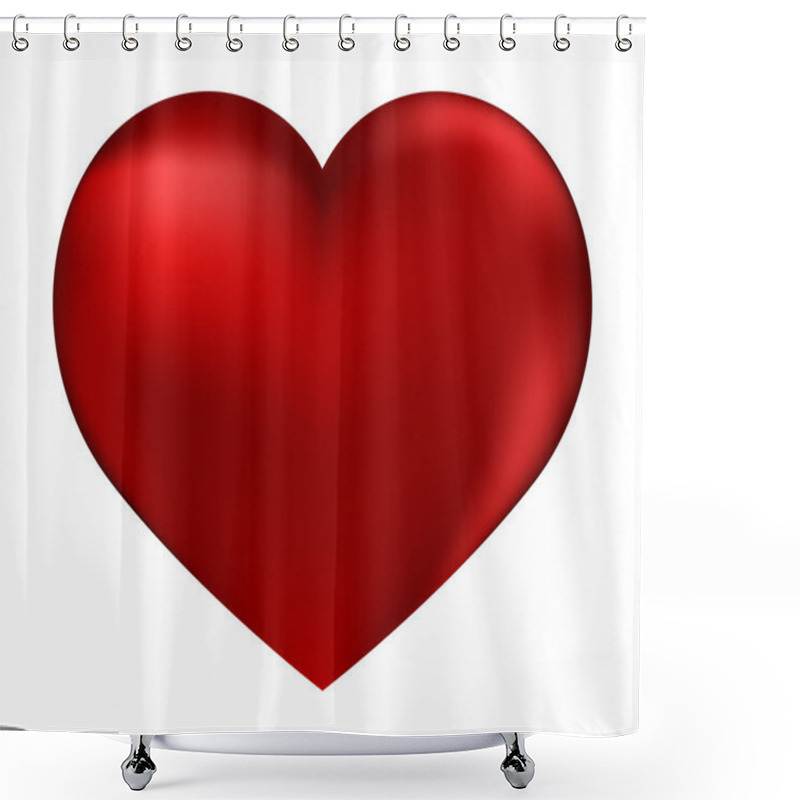 Personality  Background By The Valentinе Day With Red Hearts Shower Curtains