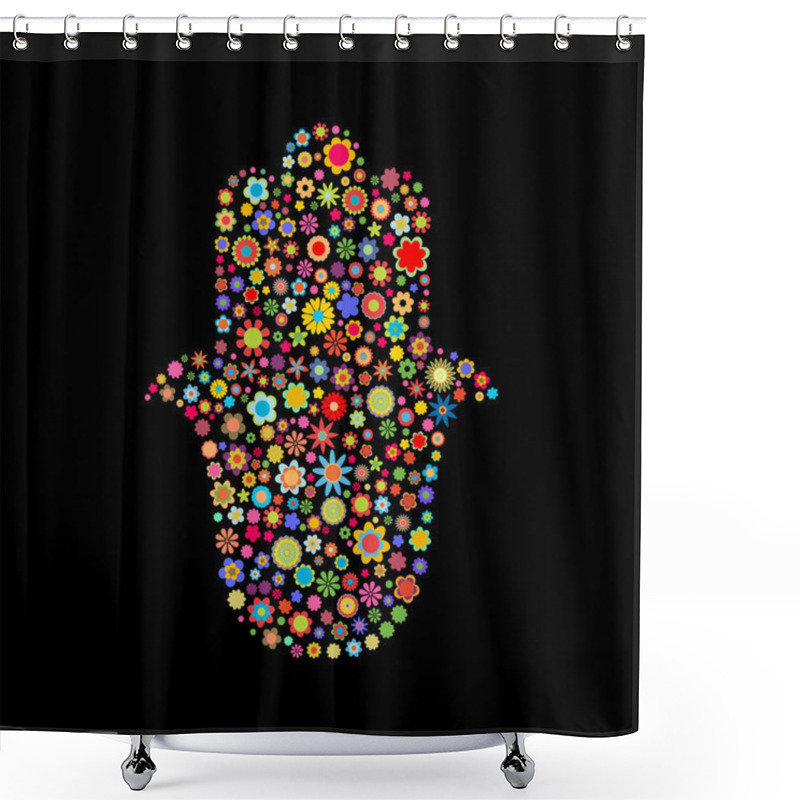 Personality  Hamsa Shape Shower Curtains