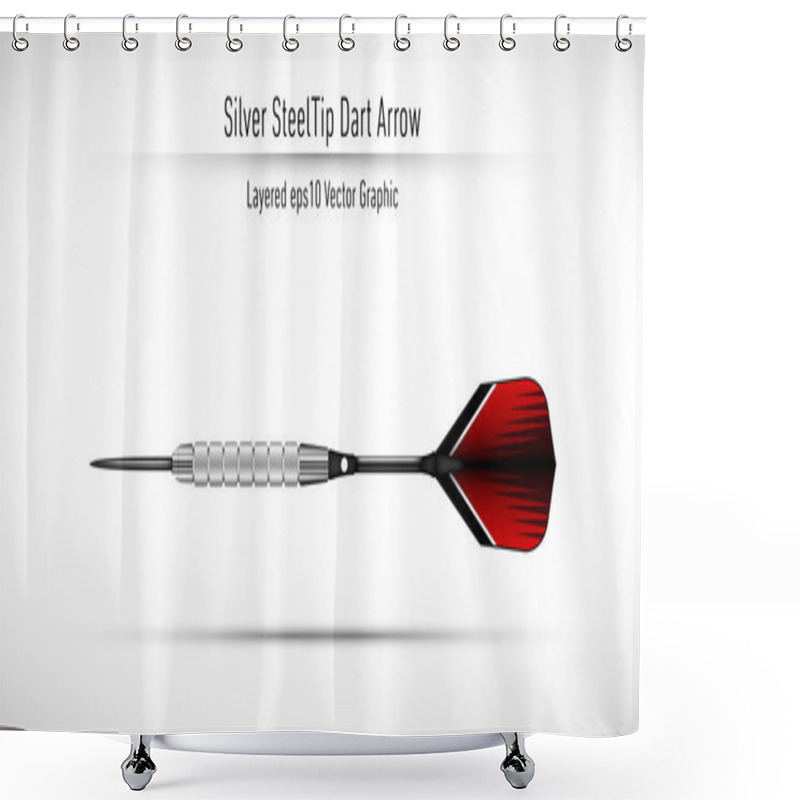 Personality  Realistic Steel Tip Dart Arrow Shower Curtains