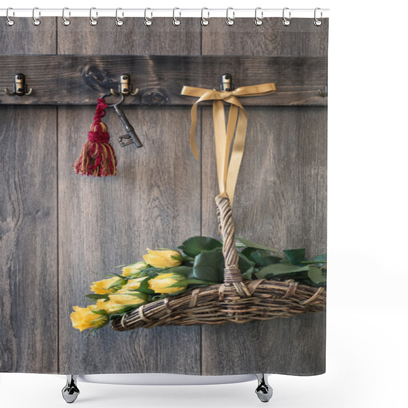 Personality  Yellow Roses Shower Curtains