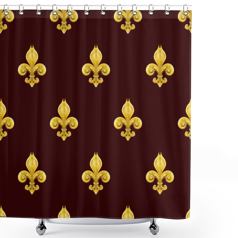 Personality  Fleur De Lis Background Shower Curtains