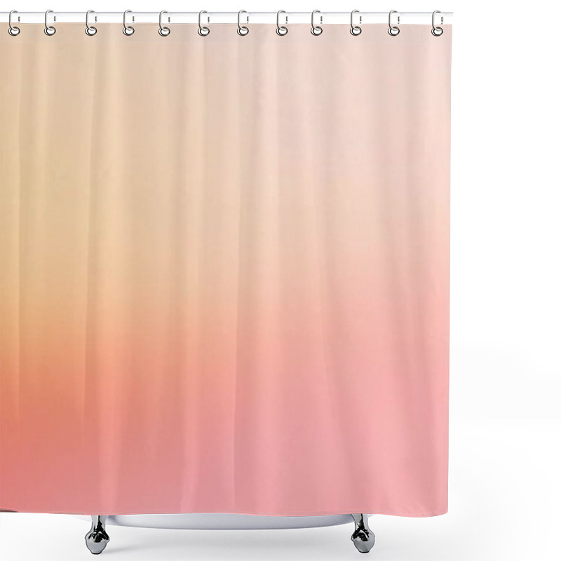 Personality  Soft Pink And Peach Gradient Minimalist Background Shower Curtains